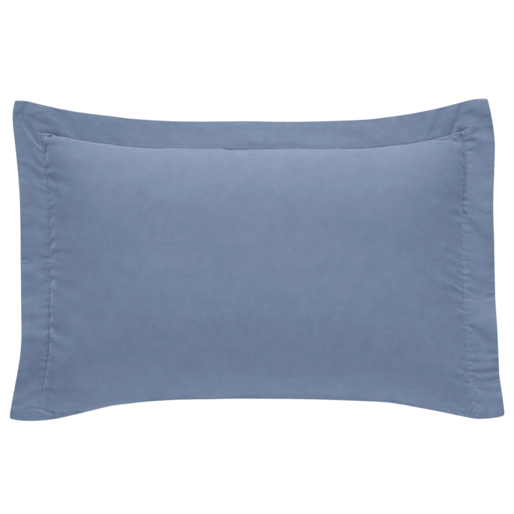 Fronha Hedrons Toque de Algodão 50x70cm Azul Stone