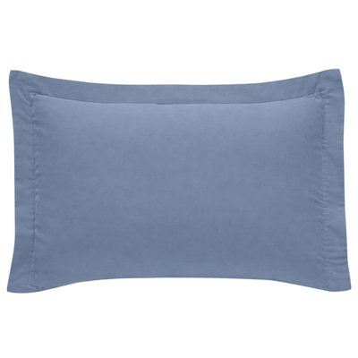 Fronha Hedrons Toque de Algodão 50x70cm Azul Stone
