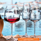 Jogo de 6 Taças para Vinho Dayhome Anser em Cristal  440ml