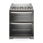 Fogão 5 Bocas Electrolux Experience com Duplo Forno PerfectCook360 Cinza 220V