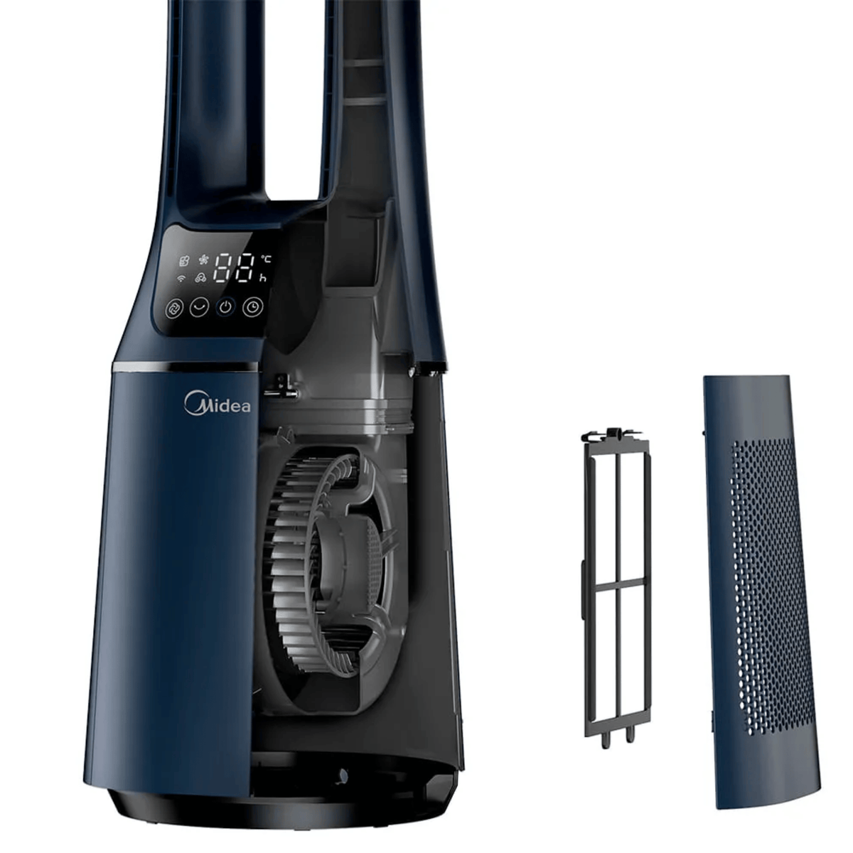 Ventilador de Torre Midea Smart Air Bladeless VTB180A3 Azul Escuro Bivolt
