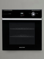Forno de Embutir a Gás Brastemp 78L BOA84AE com Grill Timer Touch Preto 220V
