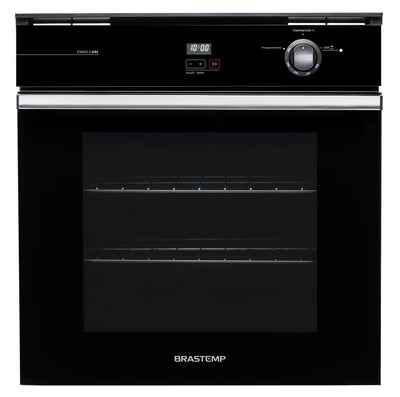 Forno de Embutir a Gás Brastemp 78L BOA84AE com Grill Timer Touch Preto 220V
