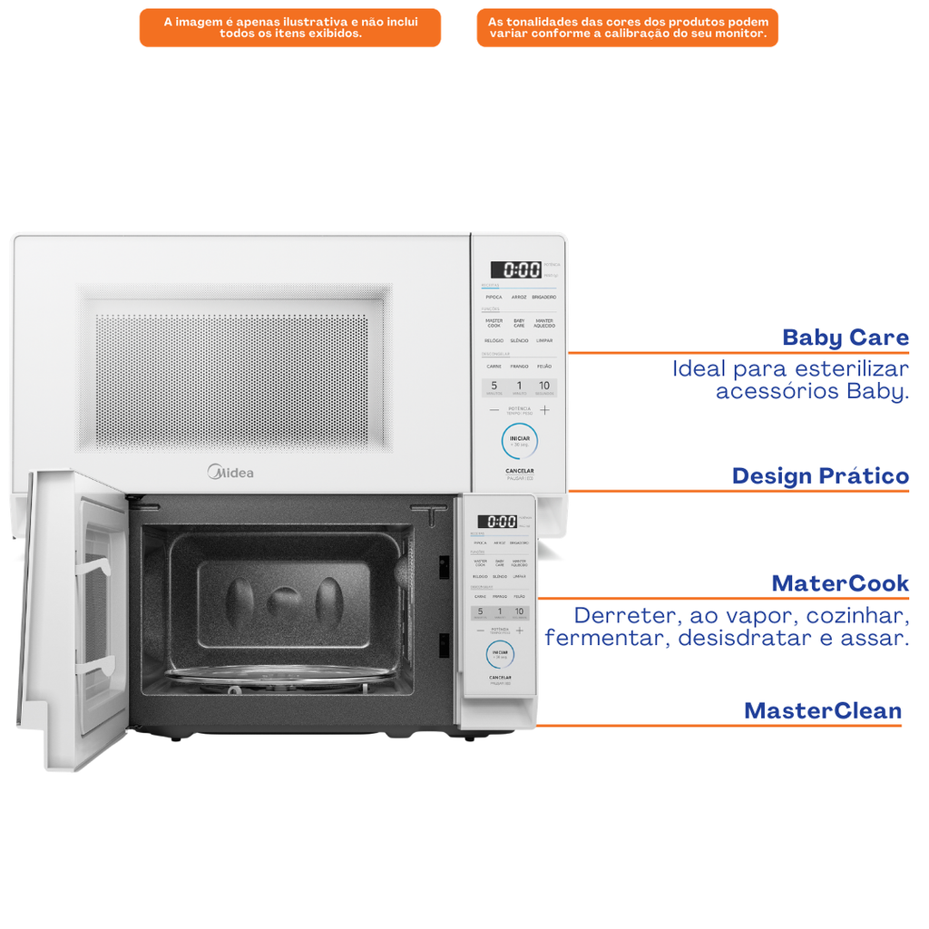 Micro-ondas Midea 20L MasterCook Branco 220V