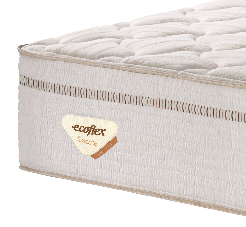 Colchão High Spring Solteiro Ecoflex 88x188x33cm Molas Superlastic Bege