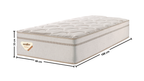 Colchão High Spring Solteiro Ecoflex 88x188x33cm Molas Superlastic Bege