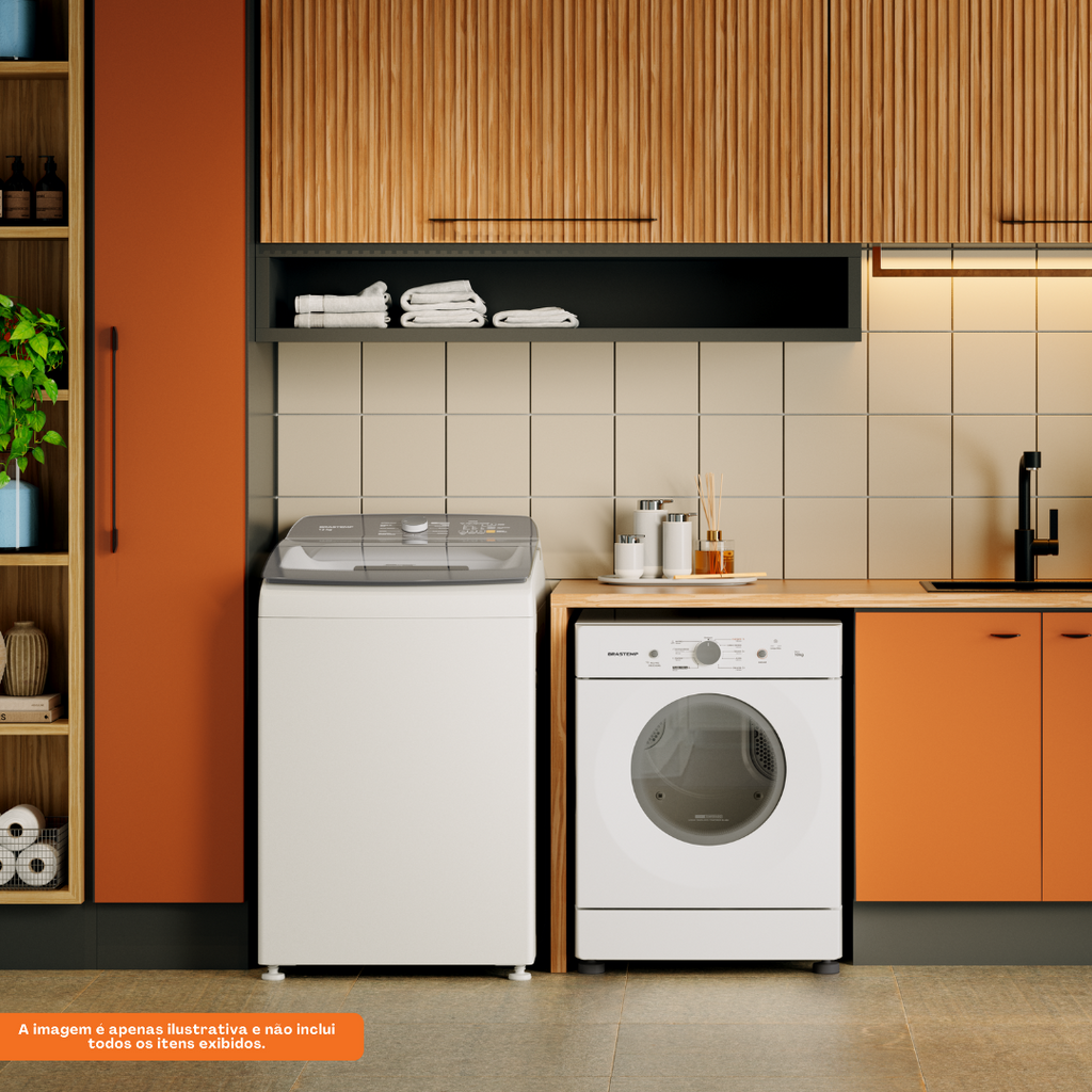Secadora Piso Brastemp 10Kg BSR10BBB Branco 220V
