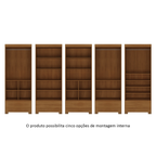 Roupeiro Smart Plus Rodial 86cm 100% MDF 2 Portas e 1 Gaveta Cinamomo