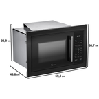 Micro-ondas de Embutir Midea 35L MasterClean Preto 220V