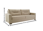 Sofá Living MH4209 213cm Herval 2 assentos Veludo Capucino