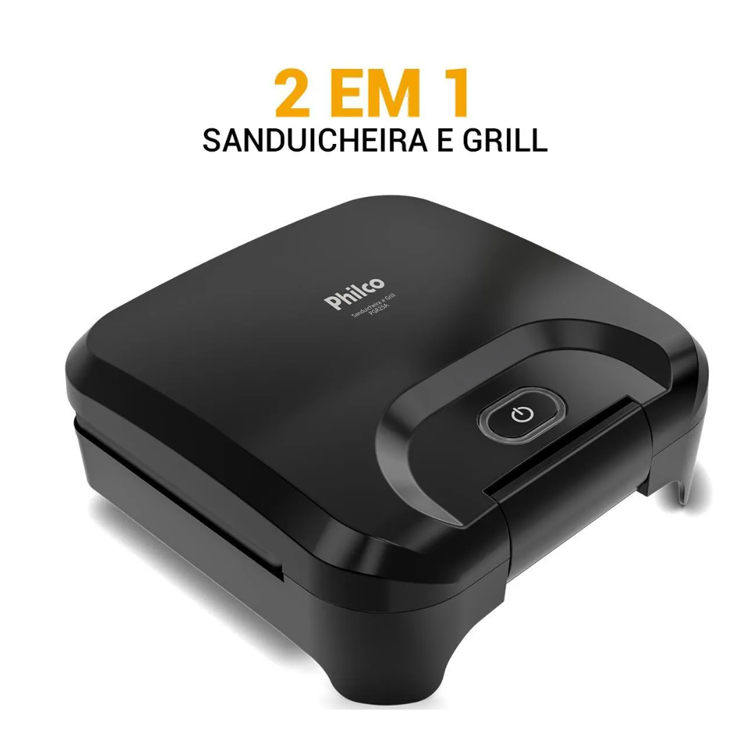 Sanduicheira e Grill Philco 2 em 1 Antiaderente 750W 220V