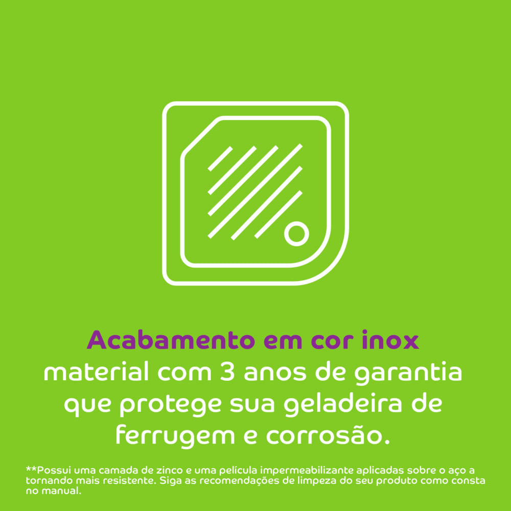 Refrigerador Consul 451L CRM56 Duplex Espaço Flex Cor Inox 220V