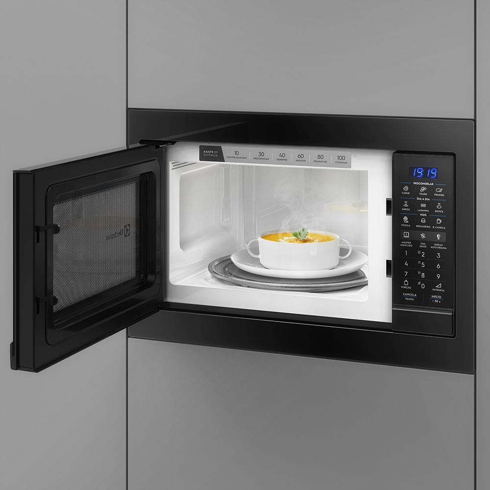 Kit Electrolux de Embutir Forno a Gás 80L com Convecção+Micro-ondas 34L 220V