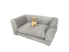 Sofá Pet Alure 80cm Molufan Veludo Prata