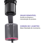 Secador de Cabelo Philco Tecnologia Fast Dry 1450W Cinza e Rosa 220V