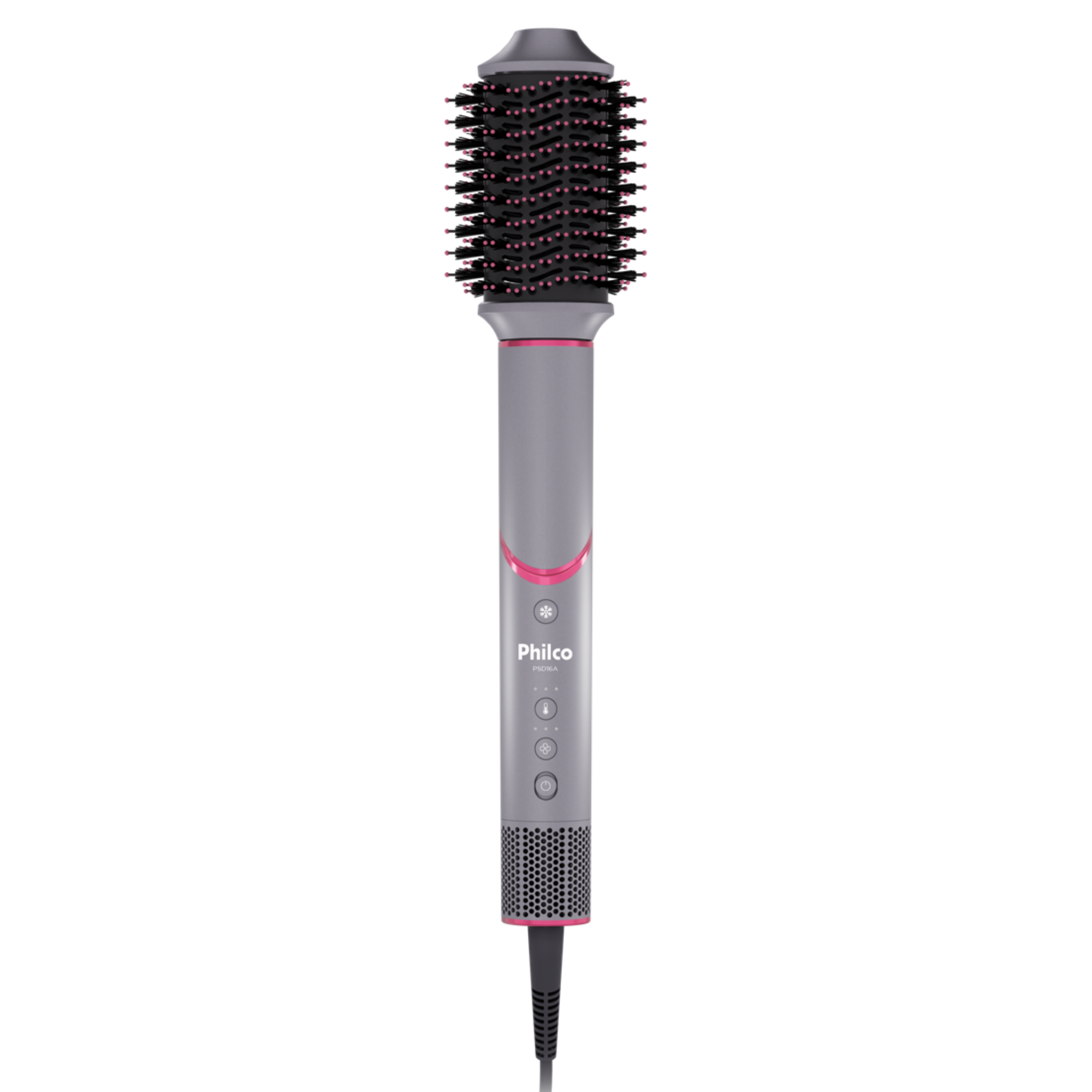 Secador de Cabelo Philco Tecnologia Fast Dry 1450W Cinza e Rosa 220V