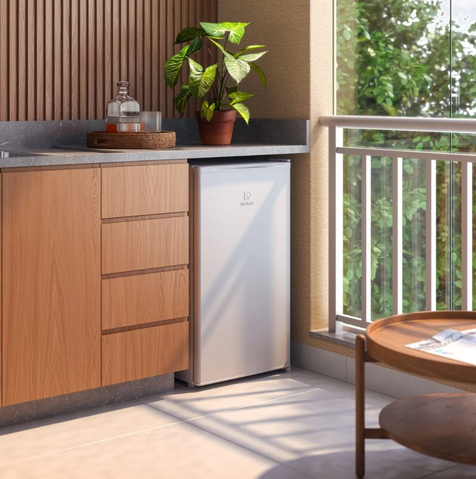 Frigobar Electrolux 90L Efficient EM90 com Controle de Temperatura -2ºC a 10ºC Branco 220V