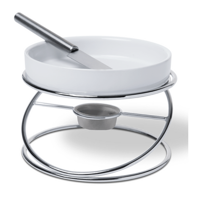 Rechaud para Queijo Brie Brinox 4 peças Branco