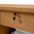 Cômoda Vedra 173cm Lopas 7 Gavetas 2 Portas Amêndoa Clean