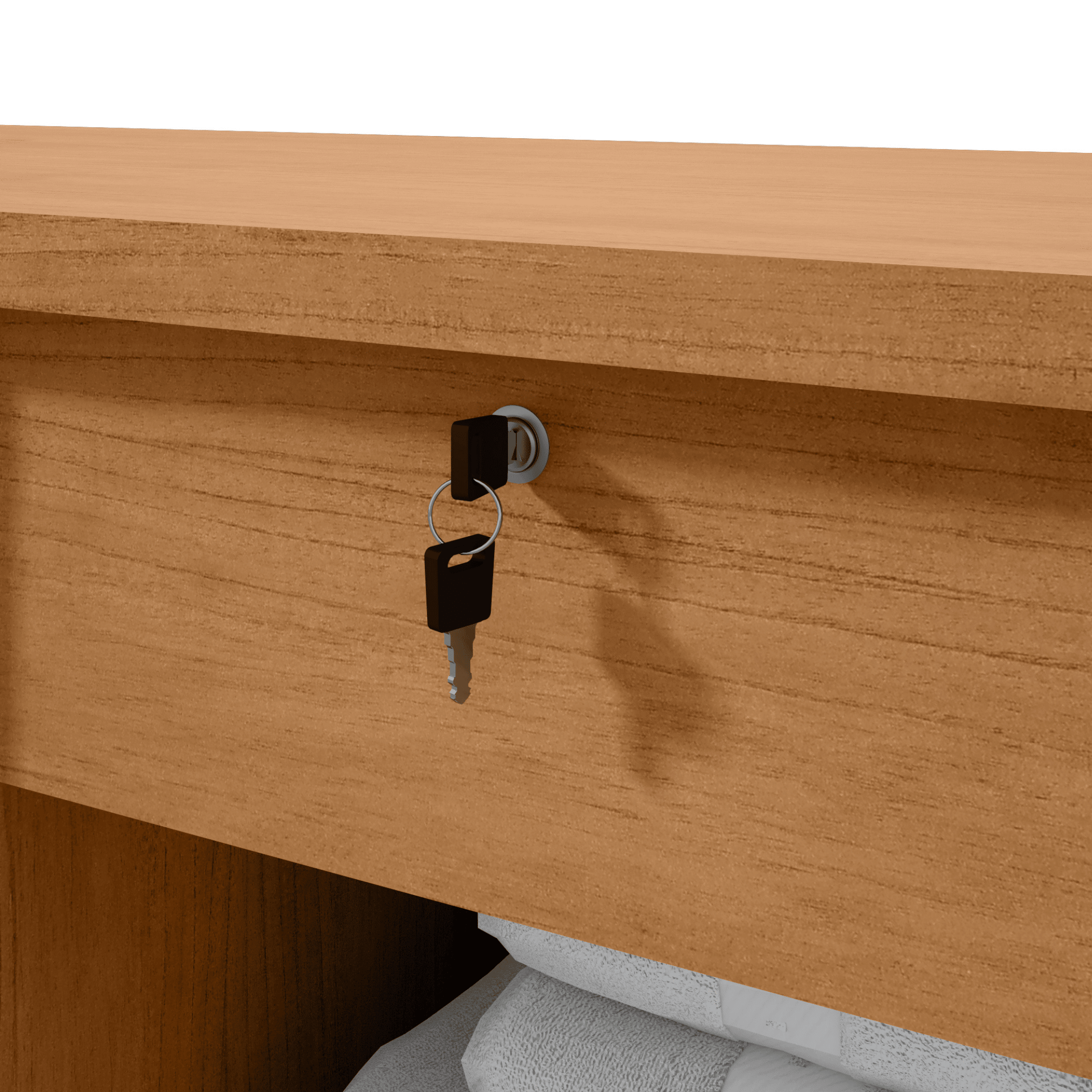 Cômoda Vedra 173cm Lopas 7 Gavetas 2 Portas Amêndoa Clean