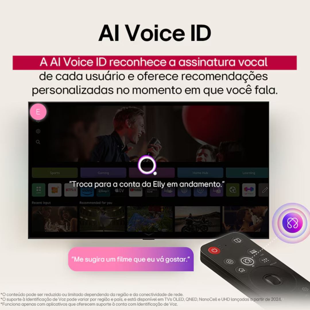 Smart TV LED 75" 4K LG 75UA8550 UHD WeBos Bivolt