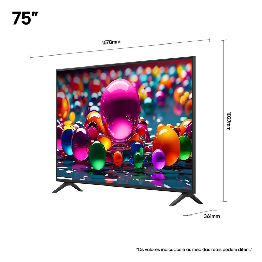 Smart TV LED 75" 4K LG 75UA8550 UHD WeBos Bivolt