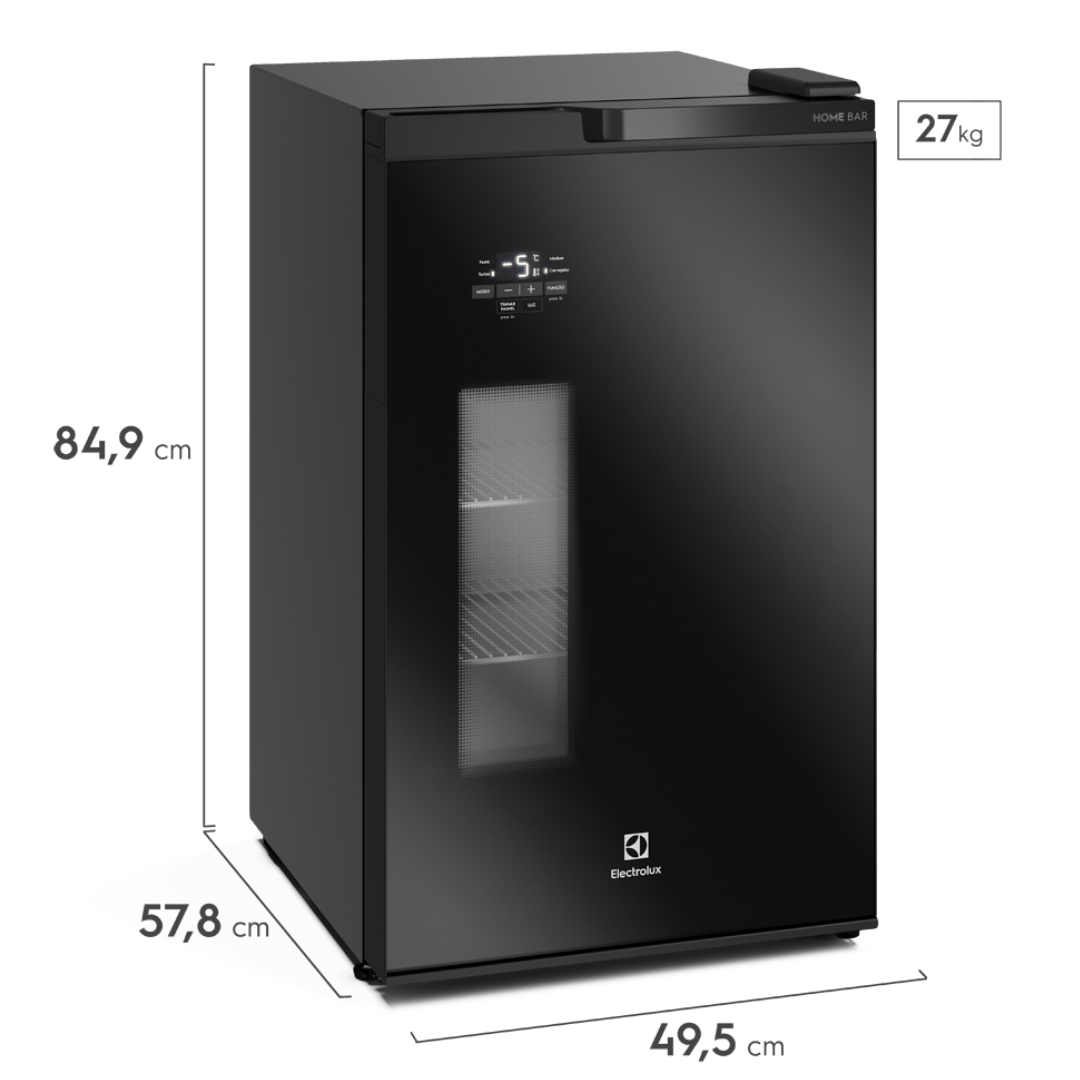 Cervejeira Electrolux 100L EB100 Home Bar Preto 220V