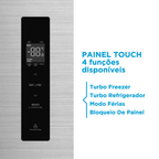 Refrigerador Midea 511L Side By Side Inverter Smart Inox 220V