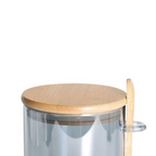 Porta Mantimento Full-Fit com Tampa e Colher em Bambu 700ml Cinza