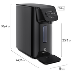 Purificador de Água Electrolux PE15P Efficiente com Filtro de Carvão Ativado Preto Bivolt