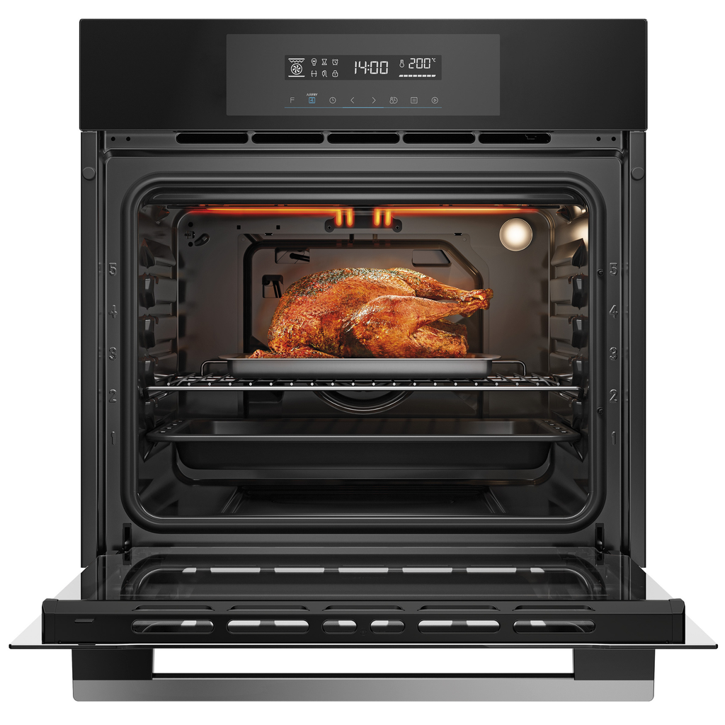 Forno de Embutir Elétrico Midea 80L TST80P2 com Função Air Fryer Preto 220V