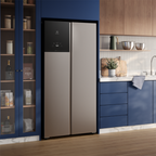 Refrigerador Electrolux 431L ES40S Side by Side Autosense Inverter Inox Look Bivolt