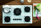 Cooktop à Gás Fischer 5 Bocas Infinity Tripla Chama 26298-62470 Grades em Ferro Fundido Vidro Branco Bivolt