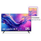 Smart TV LED 32" HD HQ Frameless Slim Android Bivolt