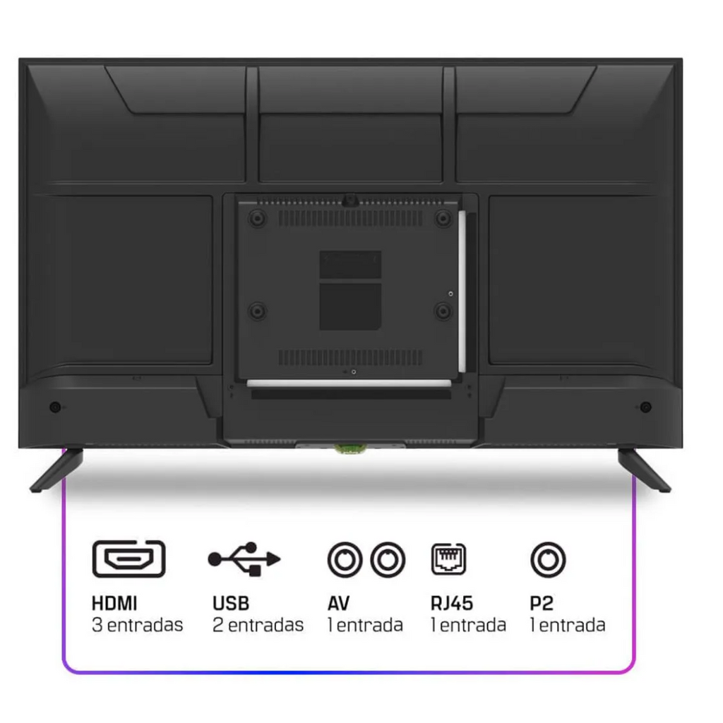 Smart TV LED 32" HD HQ Frameless Slim Android Bivolt