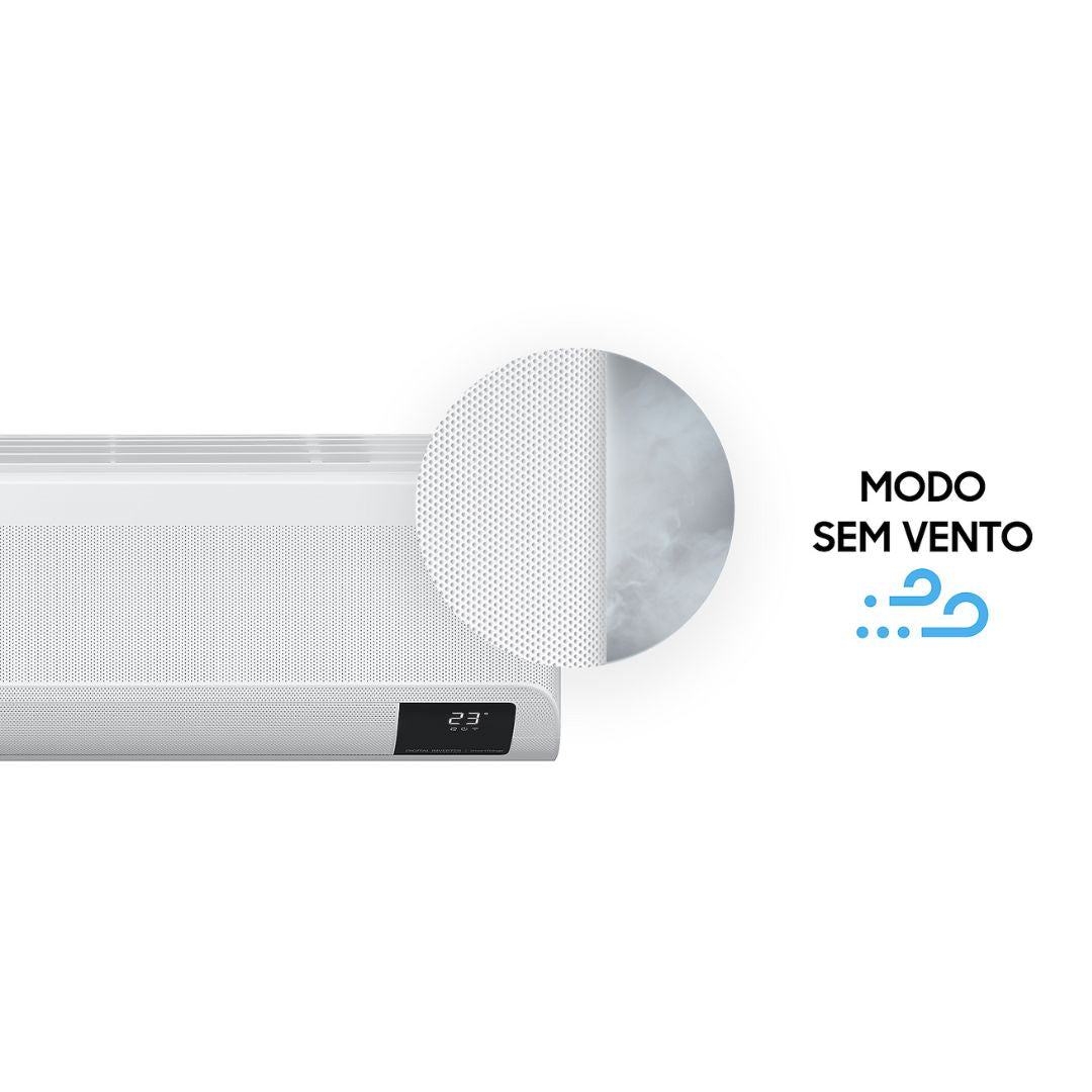 Ar-Condicionado Split Inverter Samsung 22000 BTUs WindFree Sem Vento Frio 220V