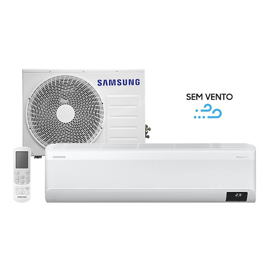 Ar-Condicionado Split Inverter Samsung 22000 BTUs WindFree Sem Vento Frio 220V