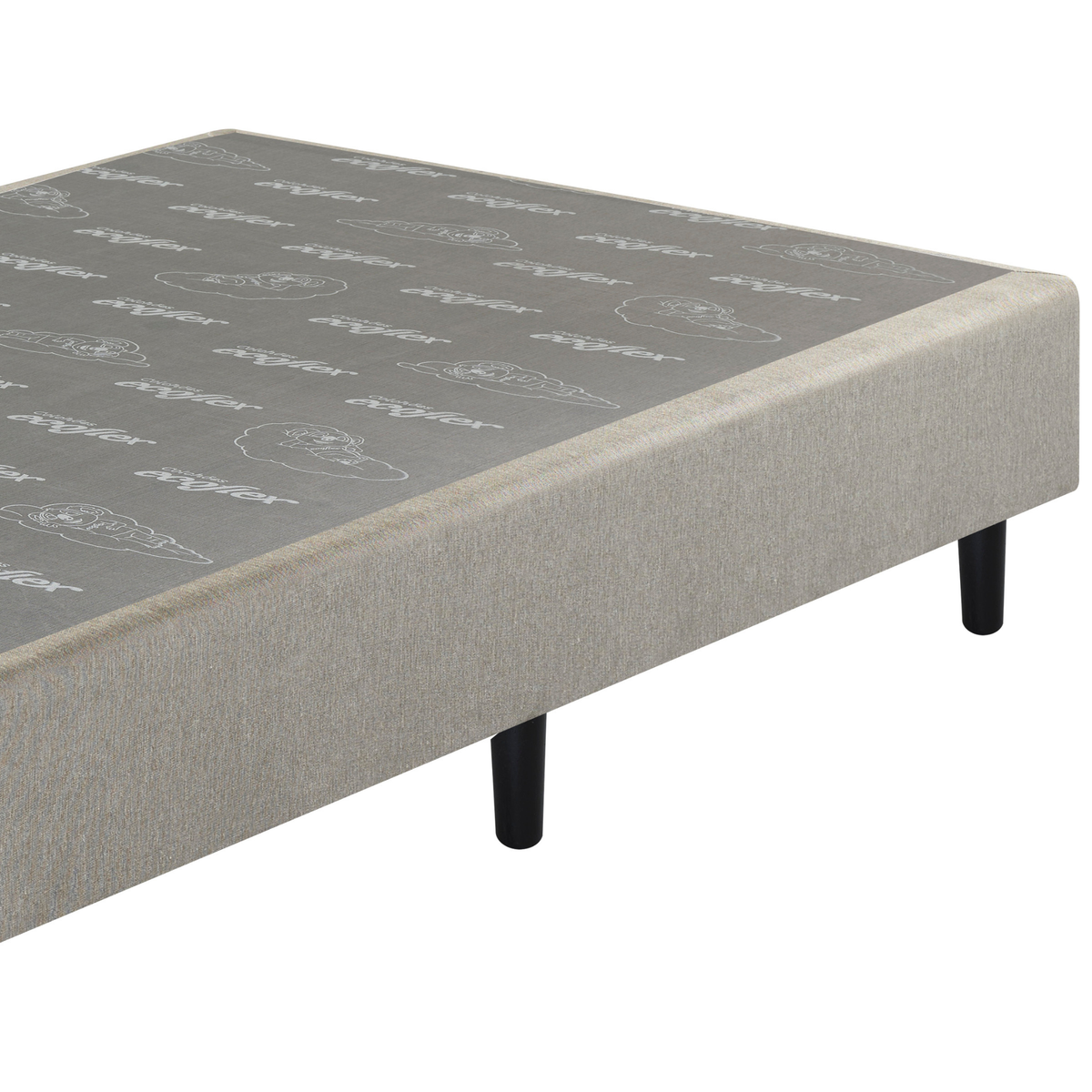 Base Para Colchão Agile Solteiro King Ecoflex 120x198x25cm Cinza Chumbo
