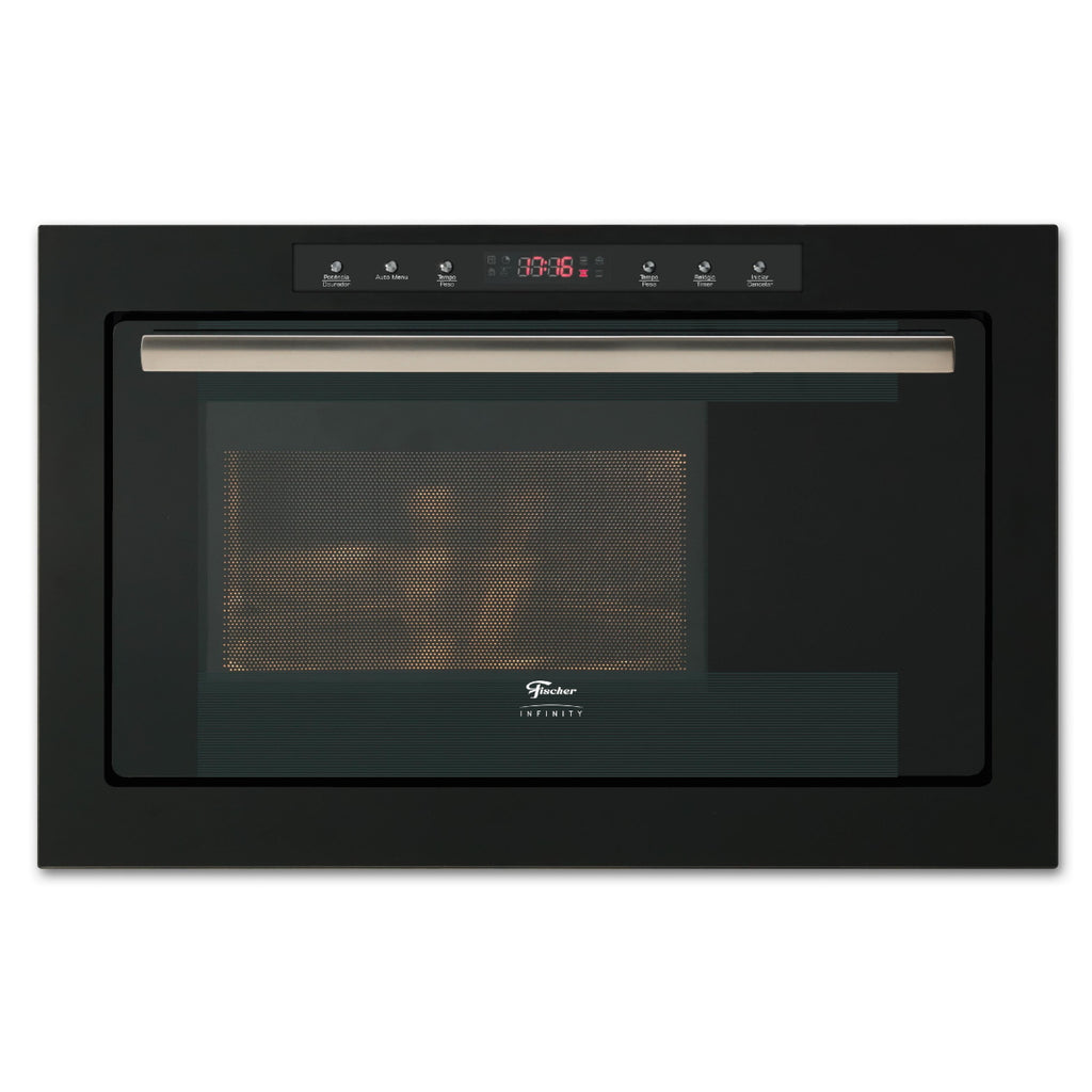 Kit Fischer Infinity de Embutir Forno Elétrico 50 Litros +Micro-ondas 25 Litros Preto 220V