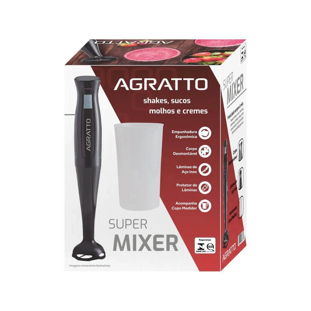Mixer Agratto 200W MX-02 Preto 220V