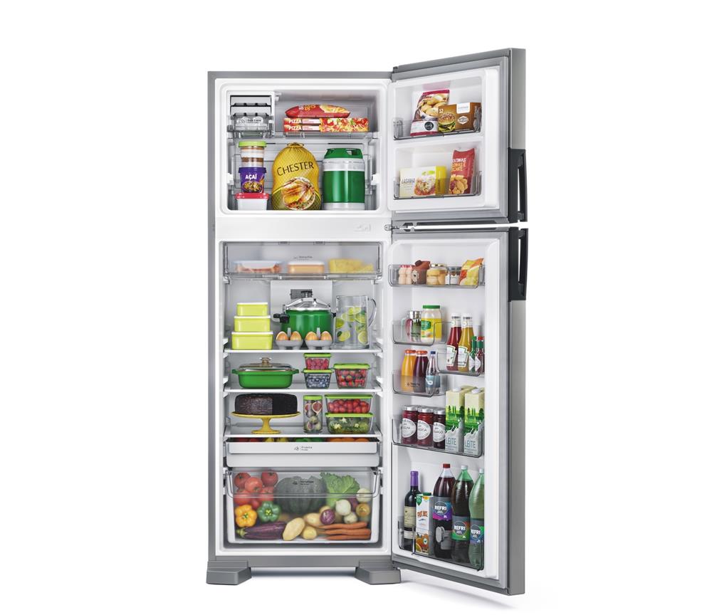Refrigerador Consul 451L CRM56 Duplex Espaço Flex Cor Inox 220V