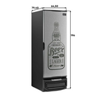 Cervejeira Gelopar 570L GCB-57 GW/TI Adesivado Inox 220V