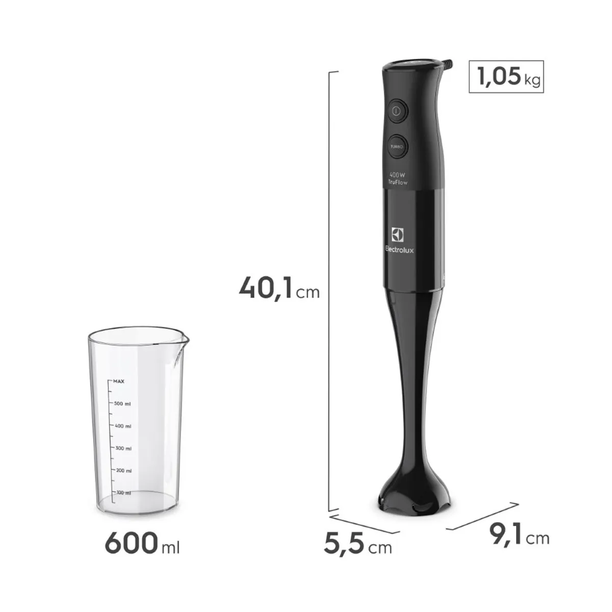 Mixer Electrolux TruFlow 400W EIB05 Preto 220V