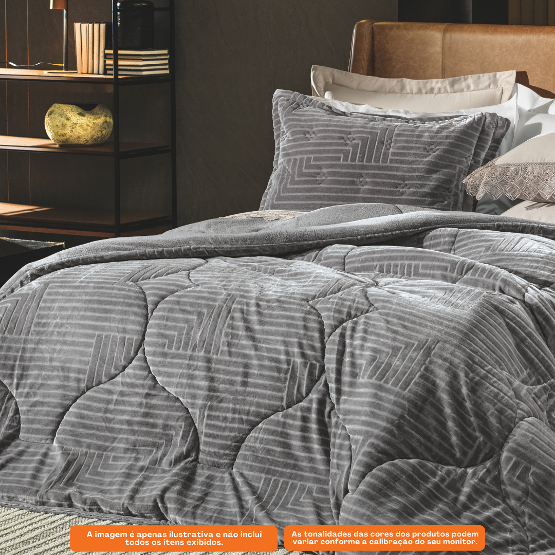 Edredom Casal Altenburg Blend Elegance 210x240cm Greco