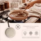 Frigideira Ceramic Life Brinox 24cm Antiaderente Primea Cappuccino