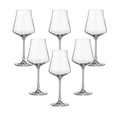 Jogo de 6 Taças Full-Fit Cettia em Cristal Bohemia 700ml