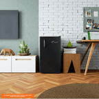 Frigobar Consul Retrô 117L CRA12ME Preto Vinil 220V