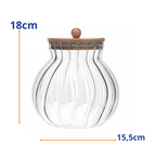 Pote Hermético de Vidro  Rojemac Classic com Tampa de Bambu 1,5L