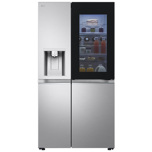 Refrigerador LG 628L Side By Side InstaView UVNano Inverter Inox Look Bivolt