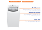 Lavadora de Roupas Consul 9Kg CWB09BB Ciclo Edredom Branco 220V